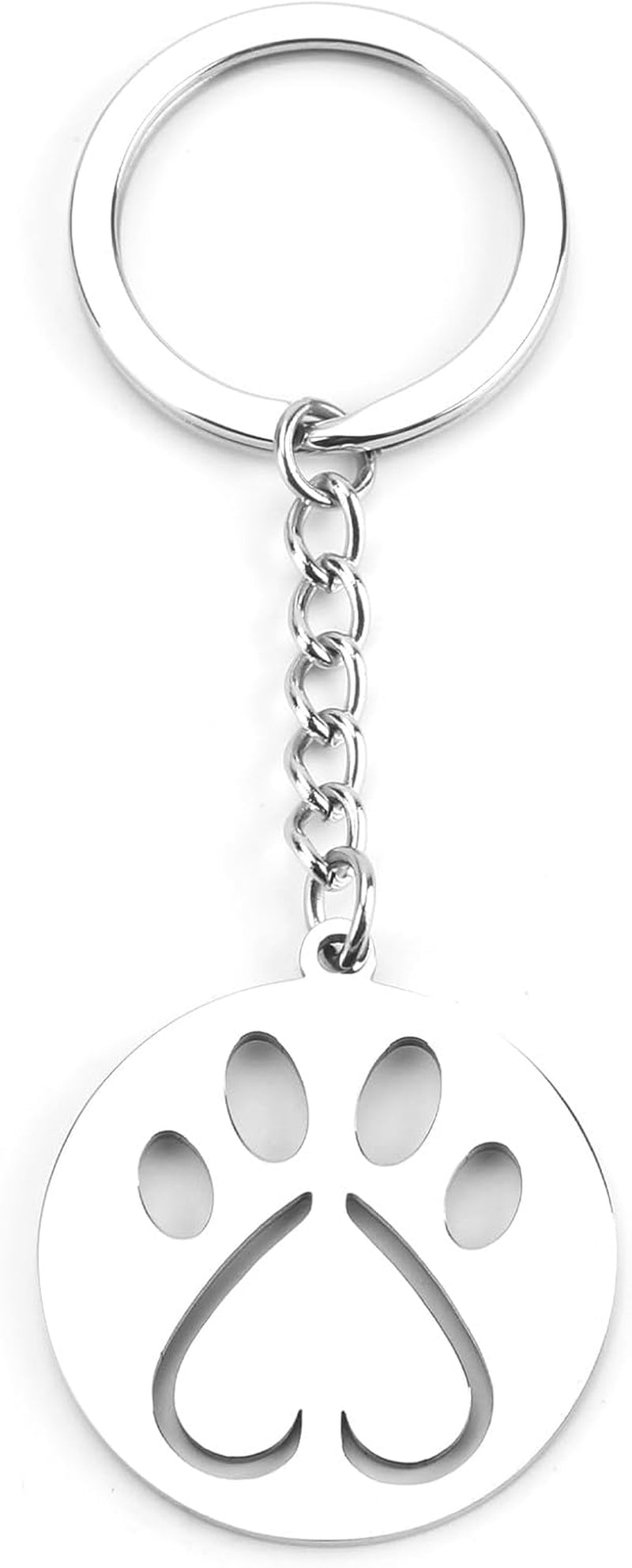 Dog Paw Print Keychains,Dog Keychain,Cute Animal Key Chain, Pet Keychains,Paw Keychain for Daily