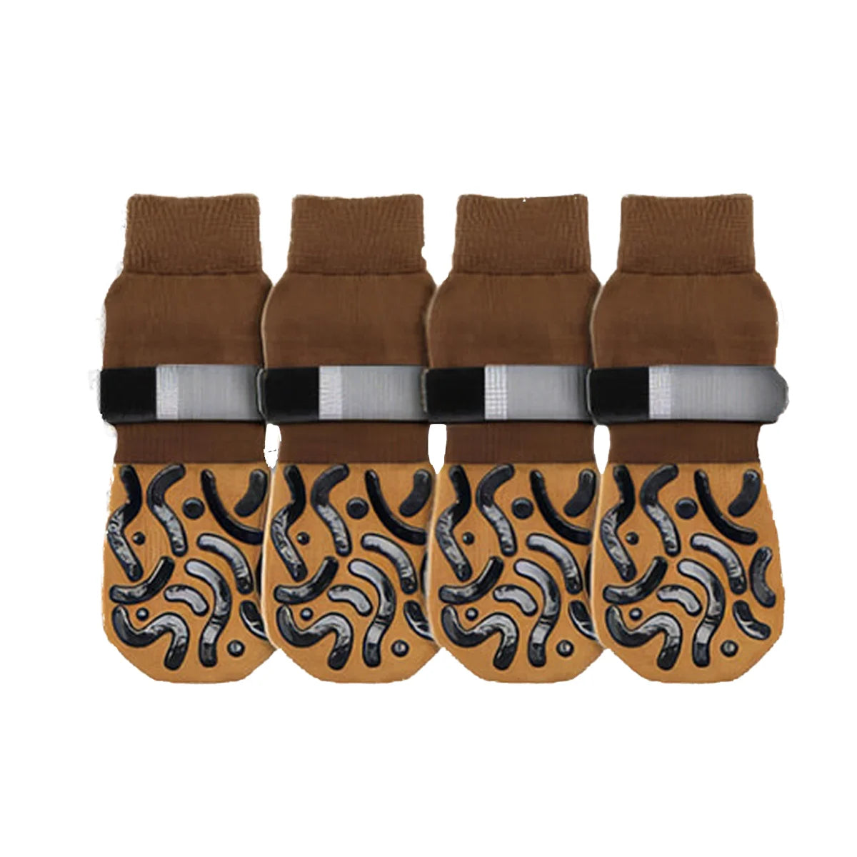 4 Pcs Waterproof Anti-Slip Dog Socks, Suitable for Dogs & Cats Indoor Outdoor Wear Designed for Don'T like Shoes and Older Pets